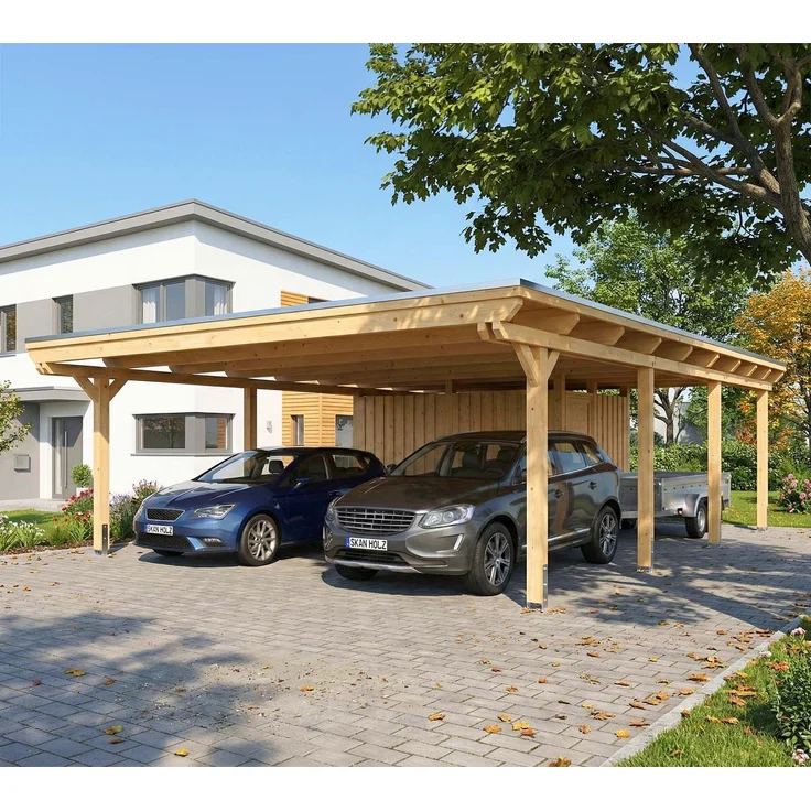 Skan Holz Emsland | Holz Doppelcarport mit