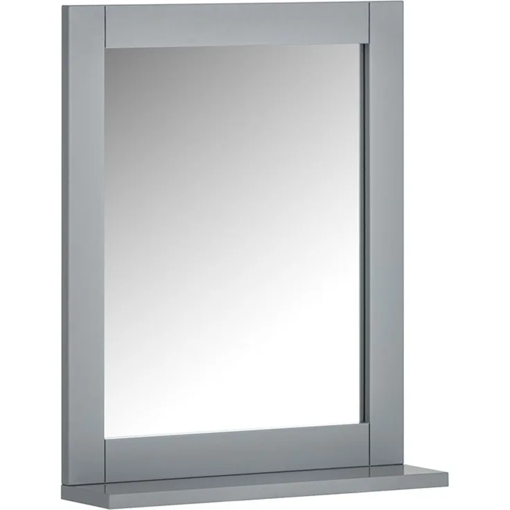 SoBuy FRG129-SG Wandspiegel, MDF, Lackiert, Grau, 57 x 49,2 x 46,5 cm