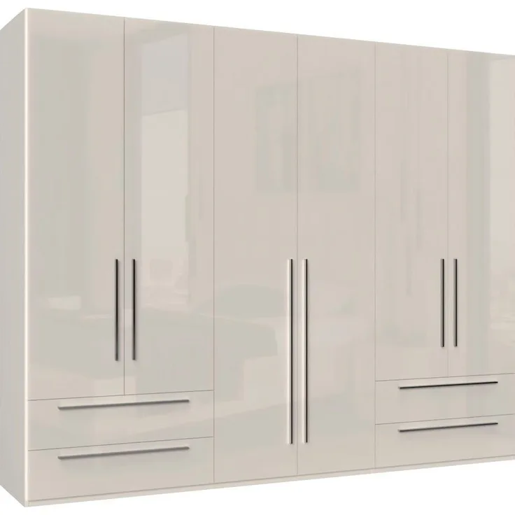 Places of Style Kleiderschrank Piano beige, UV lackiert hochglänzend, Soft-Close Funktion in vielen Breiten