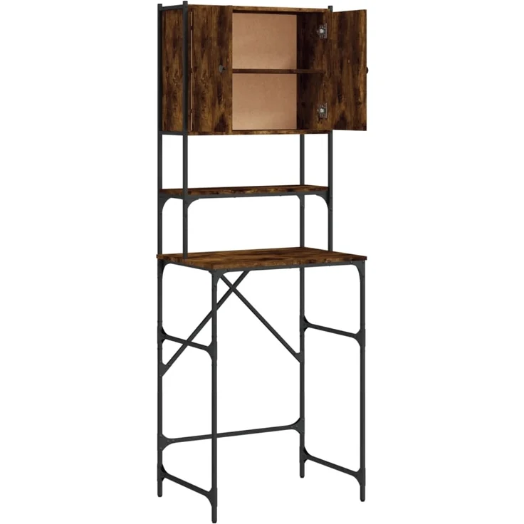 vidaXL Waschmaschinenschrank Räuchereiche 68x48,5x194 cm 838975 – Bild 6