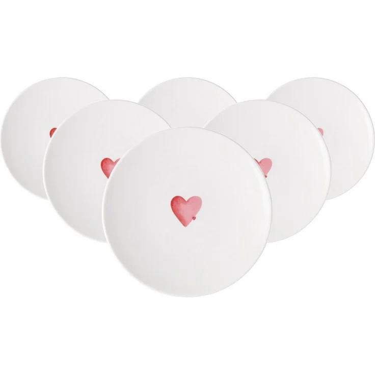 Villeroy & Boch With Love Frühstücksteller ø 21,2 cm Sending Love 6er Set – Bild 4