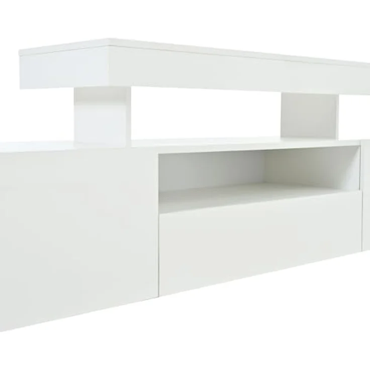 Ball & Cast TV Schrank (192×37×53cm) mit 3 Schränke, Fernseher Tisch Geeignet für Fernseher Um 85 Zoll, Bequeme Montage, Weiß – Bild 9