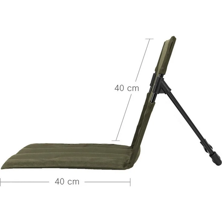 MidGard Klappstuhl Strandsitz ultraleichter Faltstuhl bis 100 kg belastbar! Bodenstuhl, Tragbarer Klappstuhl mit Tragetasche für Outdoor-Aktivitäten – Bild 3