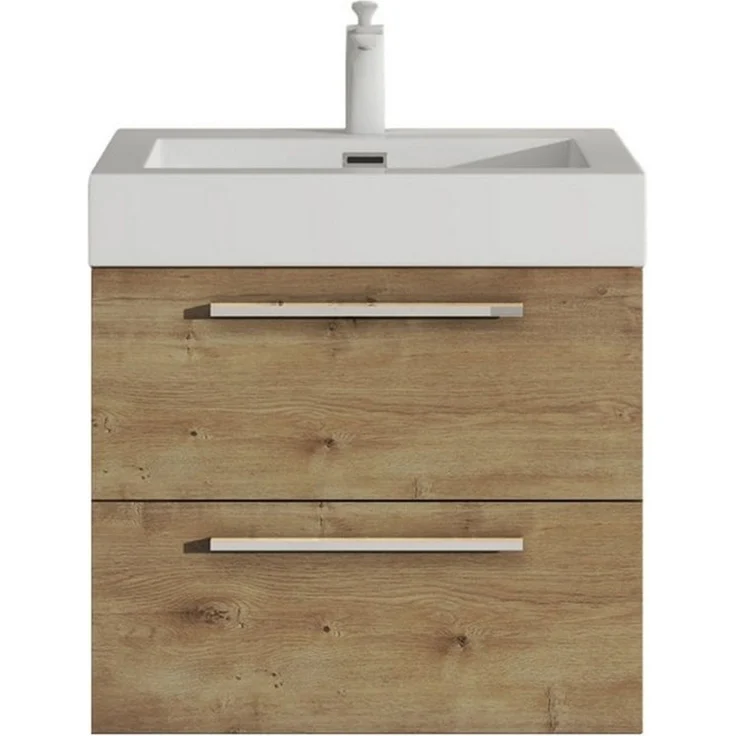 doporro Badezimmer-Set Badmöbel-Set Quadratto Waschbeckenunterschrank Waschplatz – Bild 5