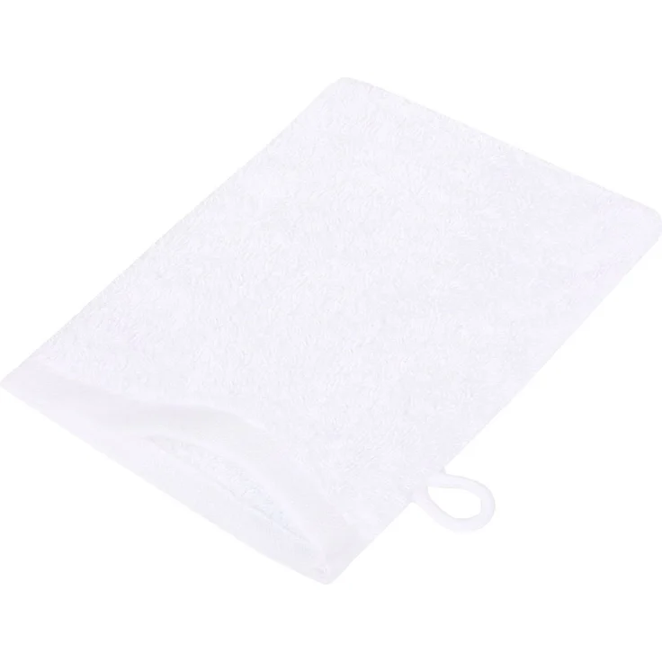NatureMark Waschhandschuh Waschhandschuhe 500 gsm (10er-Set), 100% Baumwolle (10-St), Premium Frottier Waschhandschuhe, 15x21cm, Weiß – Bild 3