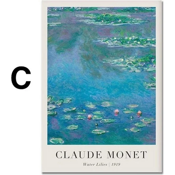 JUSTGOODMOOD Poster Vintage Claude Monet Sommer als Deko Print ohne Rahmen A 10 x 15 cm, A (1 St) – Bild 4