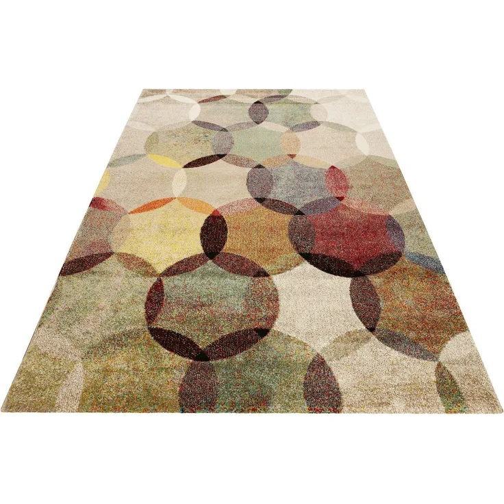 Esprit Teppich Modernina, rechteckig, Höhe: 13 mm, weicher Kurzflor in modernem Design, Wohnzimmer, Schlafzimmer, bunt