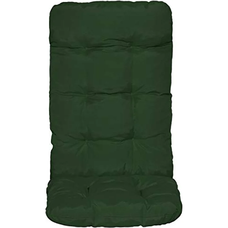 Beautissu Hochlehnerauflage 6er Set Hochlehner Auflagen Flair HL, 120 x 50 x 8 cm, Dunkelgrün, Sitzpolster Set für Gartenstühle Outdoor – Stuhlkissen für Hochlehner – Bild 10