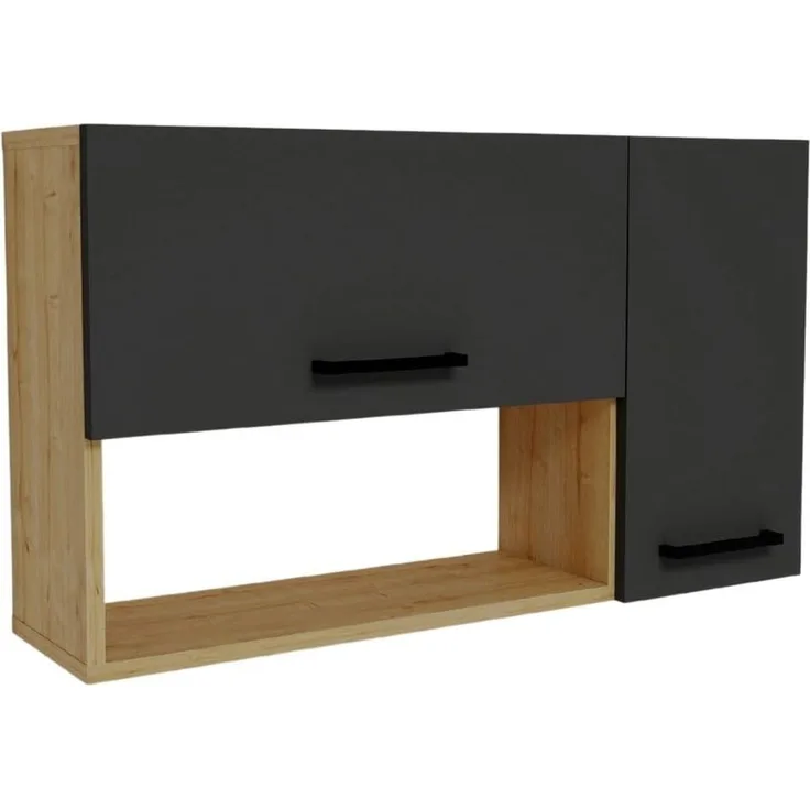 Skye Decor 'Akasya - Sapphire Oak, Anthracite' Mehrzweckschrank, Saphir-Eiche / Anthrazit, 90 x 52 x 23,8 cm