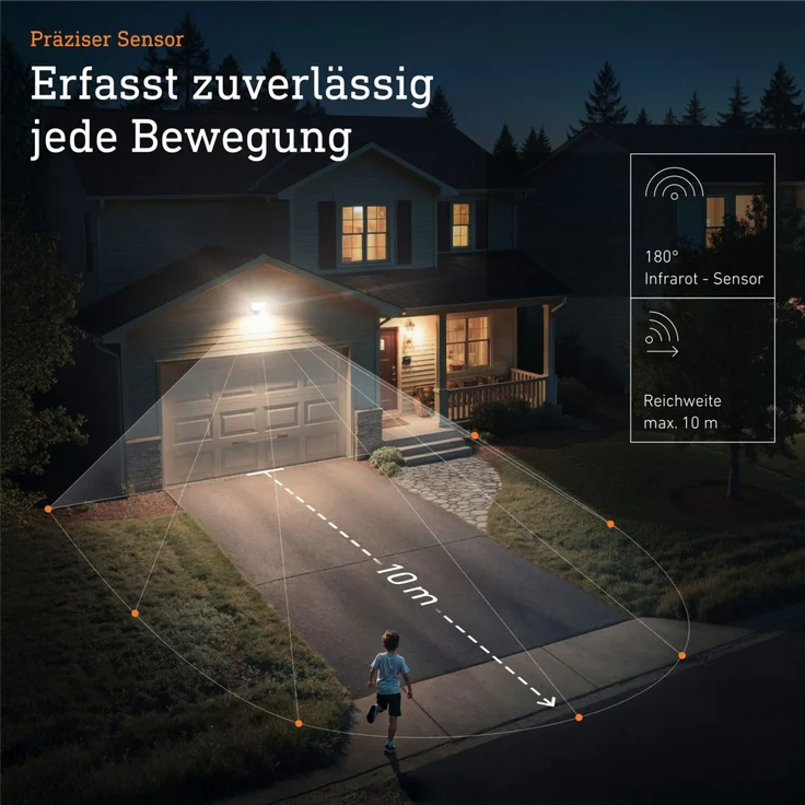 Steinel LED Strahler XLED Protect, LED Panel voll schwenkbar, anthrazit, Mit Bewegungsmelder – Bild 2