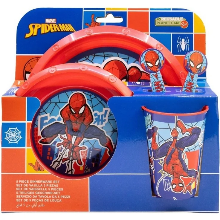Geschirr-Set 5tlg. Spiderman SPIDERMAN – Bild 2