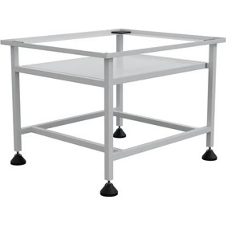 HAGO Waschmaschinenuntergestell Weiß 62x53,5x45cm Podest Auszug Stahl Ausziehbar Ablage Beladungshilfe, Erhöhung, Gummifüße, Auszug, Ablage, Rutschfest, Vibrationshemmend – Bild 6