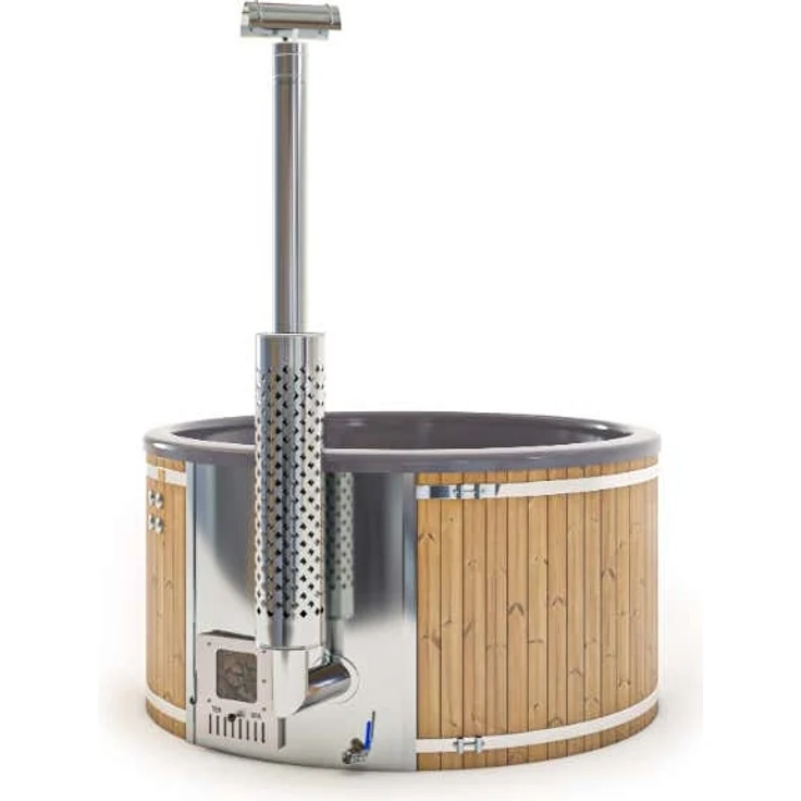 FinnTherm Badefass Stockholm "Spa Edition" aus Holz – Bild 4