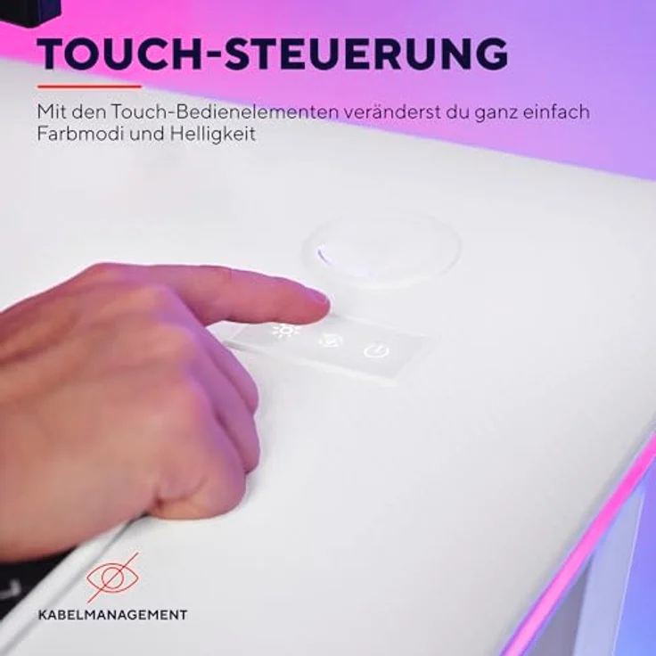 Trust GXT 709W LUMINUS - Schreibtisch - rechteckig – Bild 7
