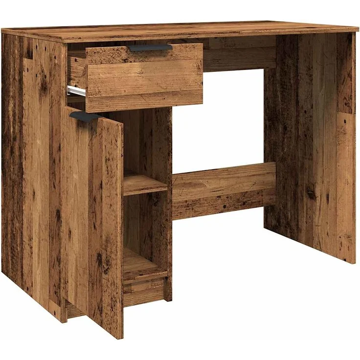 vidaXL Schreibtisch Altholz-Optik 100x50x75 cm Holzwerkstoff 856995 – Bild 7