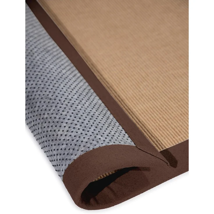 carpetfine Sisalteppich Sisal, rechteckig, Höhe: 5 mm, mit farbiger Bordüre, Anti Rutsch Rückseite – Bild 7