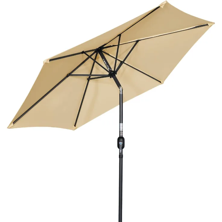 Angel Living Sonnenschirm Ø 300 cm, UV-Schutz 50+, Rund, aus Polyester, für den Balkon, den Strand, den Garten oder die Terrasse, 4.7kg