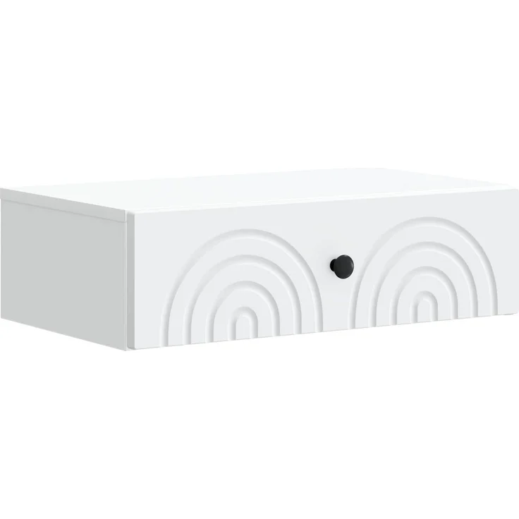 vidaXL Wandmontierter Beistelltisch Weiß 59 x 34,5 x 17 cm 898145 – Bild 2