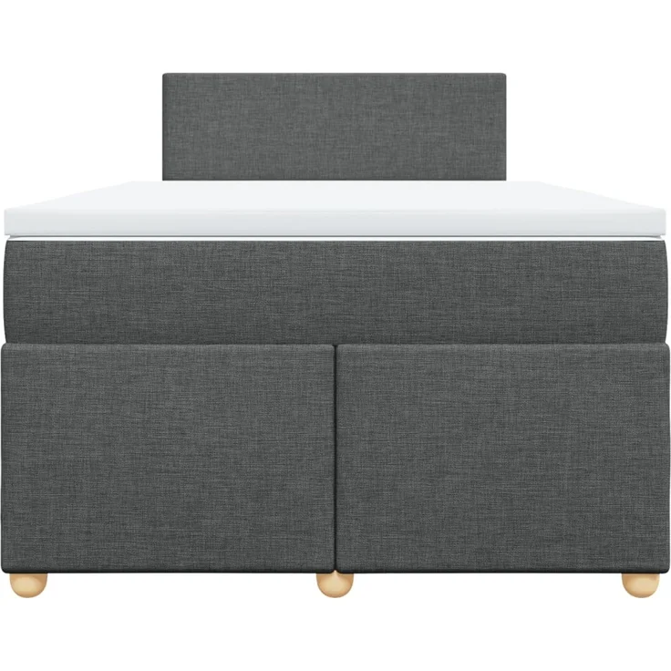 vidaXL Boxspringbett mit Matratze Dunkelgrau 120x190 cm Stoff 3288913 – Bild 6