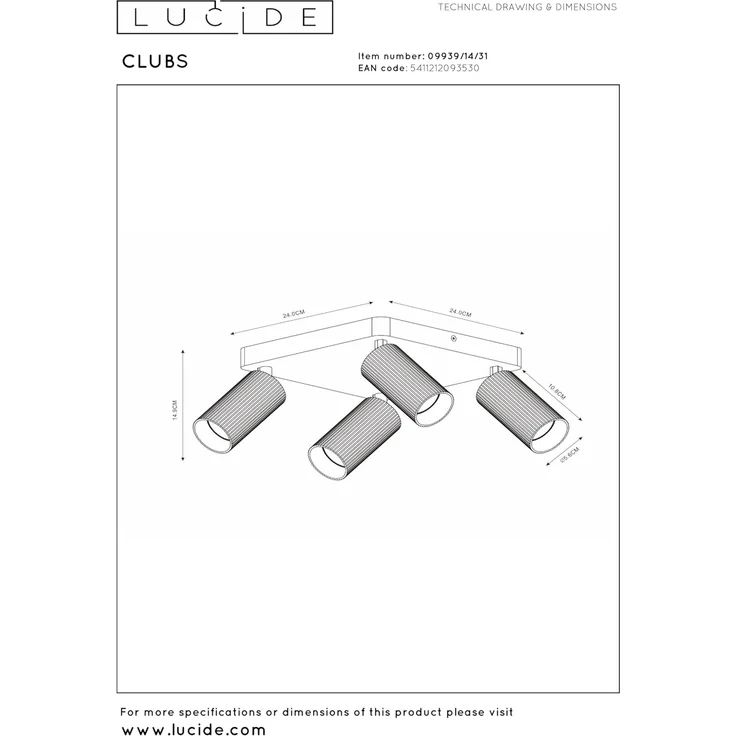 Spotleiste CLUBS (LBH 24x24x14.90 cm) – Bild 7