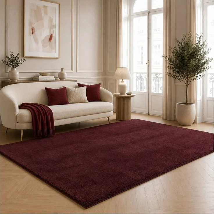 the carpet Teppich kuschelig & Super Soft, Anti-Rutsch Unterseite, rechteckig, Höhe: 16 mm, Waschbar bis 30 Grad, Felloptik, Wohnzimmer Teppich, Kundenliebling – Bild 1