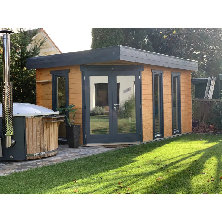 Fjordholz Gartenhaus Modell Birger 44 Natur – Bild 4