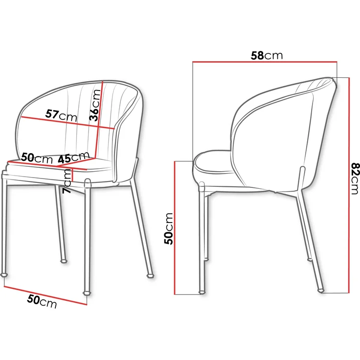 Stühl MUZ DC/1259/GL (Farbe: 77-Schwarz) – Bild 7