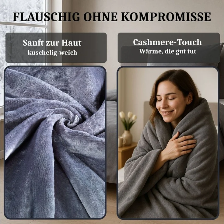 Malika Bettwäsche 200x200 + 2x 80x80 cm Cashmere Touch Bettwäsche, atmungsaktiv, Mikrofaser, 3 teilig, Für Allergiker geeignet, pflegeleicht, angenehm weicher Stoff – Bild 3