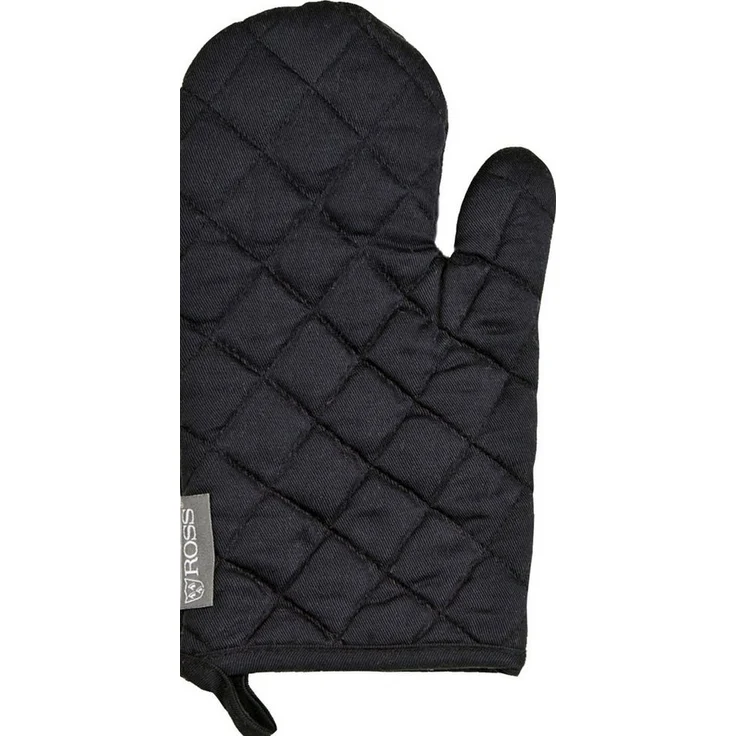 ROSS Topflappen Exclusiv, (Set, 4-tlg), 2x Topflappen und 2x Grillhandschuh, 100% Baumwolle – Bild 2