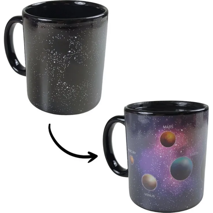 Mad Monkey Tasse Mad Monkey - Tasse "Planeten" - mit Farbwechsel