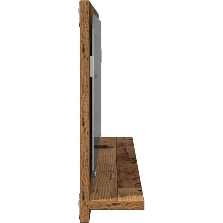 vidaXL Spiegelablage mit Regal Altholz 90 x 10,5 x 37 cm Holzwerkstoff 862526 – Bild 7