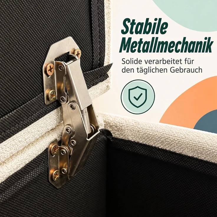 Relaxdays Fußhocker mit Stauraum – Bild 8