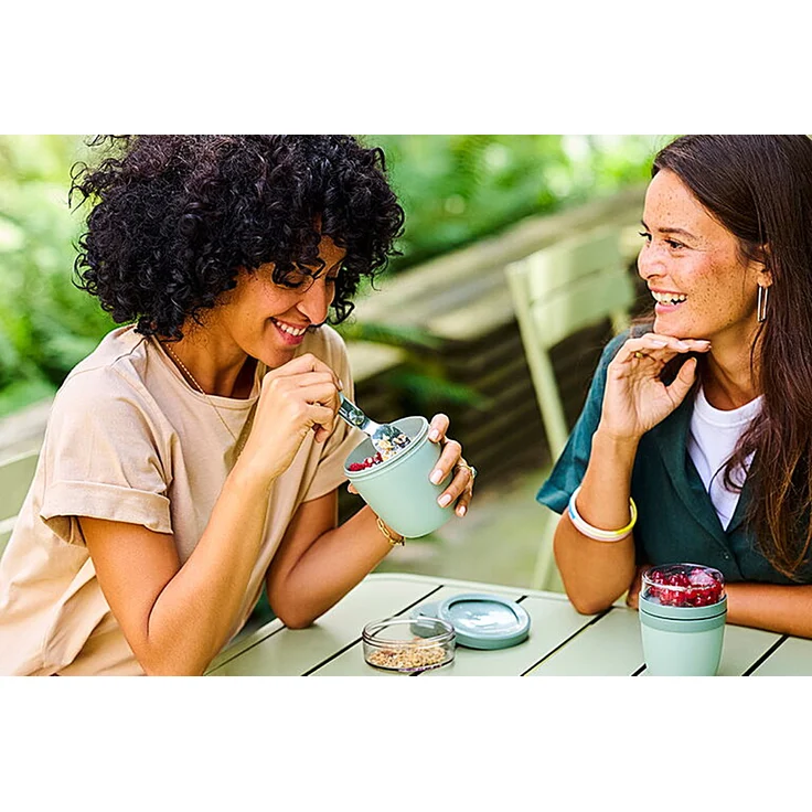 Mepal | Ellipse Snackpot Set | vielseitige Aufbewahrungslösung | tiefkühltauglich & spülmaschinenfest | ideal für unterwegs in Nordic Green – Bild 6