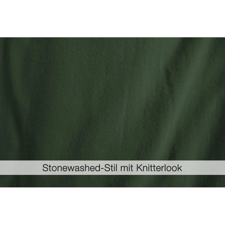 jilda-tex Bettwäsche Lissabon, Renforcé (Bio-Baumwolle), 2 teilig, unifarben, stonewashed und in vielen Farben – Bild 3