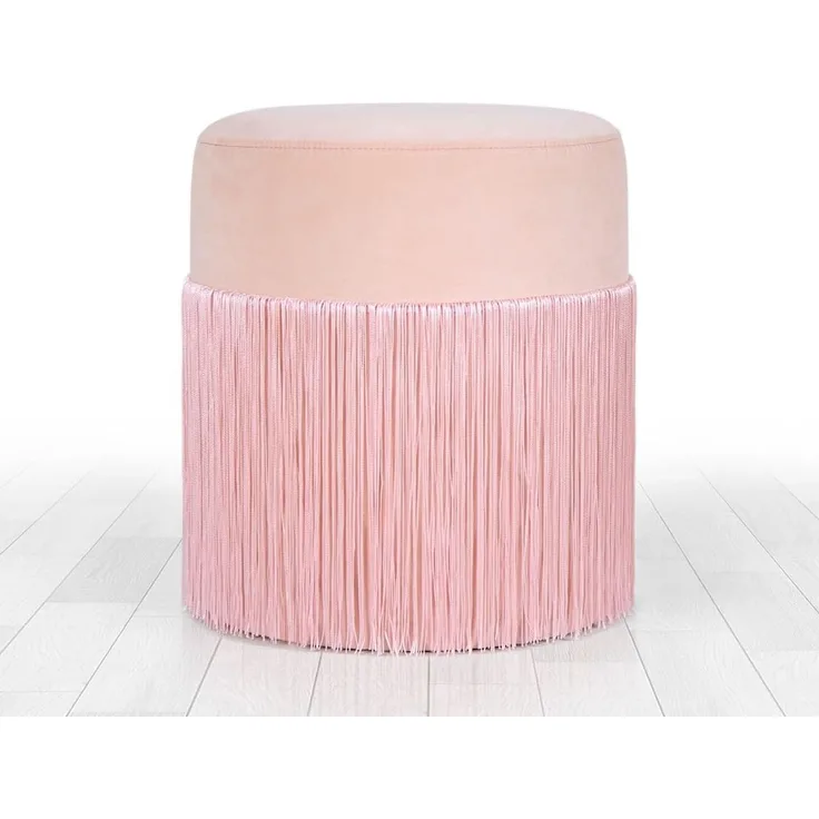 Hanah Home 'Merkur - Pink' Pouffe, Rosa, 45 x 40 x 45 cm