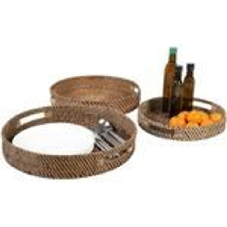 Rattan Tablett Bea rund L – Bild 8
