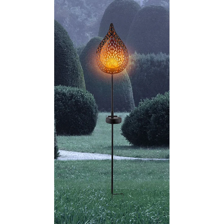 2er Set LED Solar-Steckleuchten im Flammen Design – Bild 9