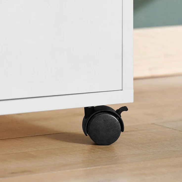 SoBuy ASK02-W Schubladenschrank Büro, Spanplatte, Melamin, Weiß, 72 x 54 x 40 cm – Bild 8