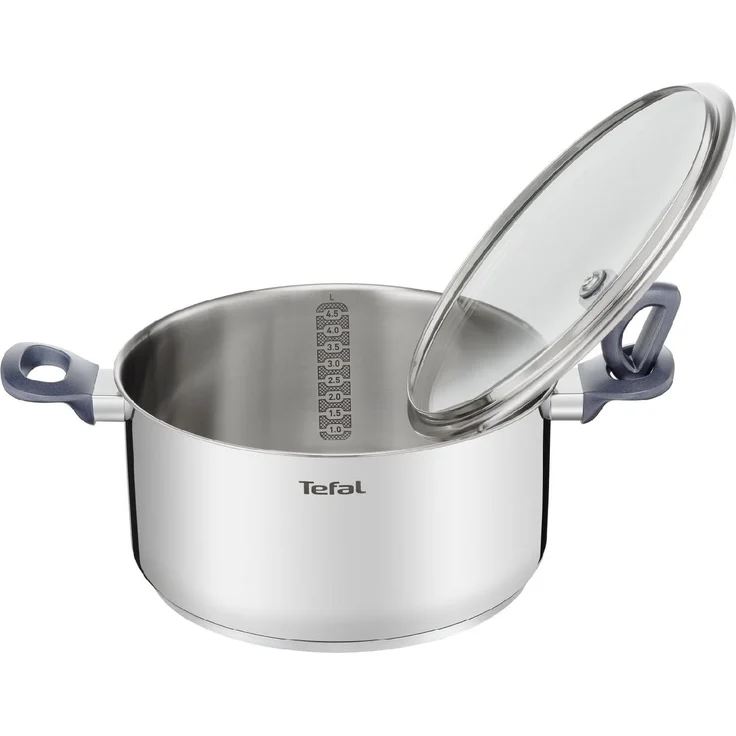 Tefal Kochtopf Daily Cook, Edelstahl (2-tlg), 20 cm, Ausgießhilfe, Messmarkierungen, Induktion, backofenfest – Bild 2