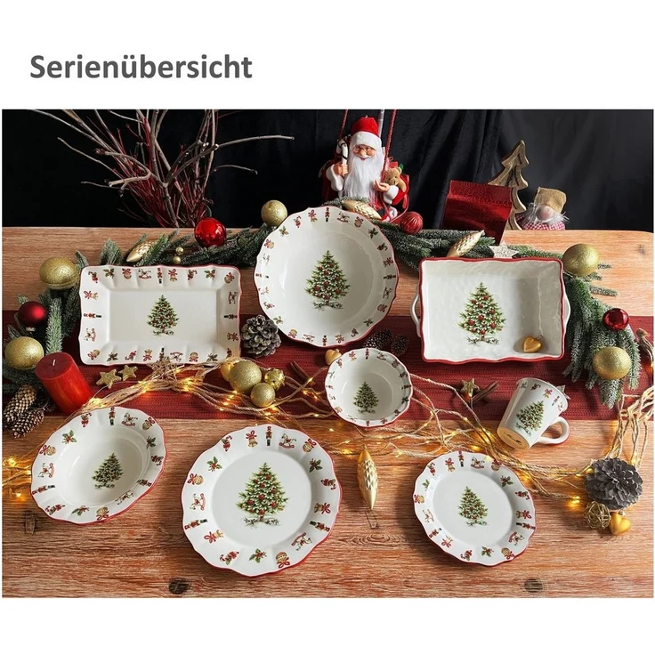 MamboCat Speiseteller Maestro Natale Gebäckteller Keramik Speiseteller Weihnachten – Bild 2
