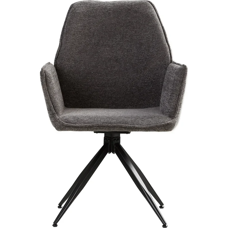 6 Stühle Esszimmer Küchenstühle Chenille Wolle Grau Drehstühle Esszimmerstühle Drehbar Esszimmerstuhl mit Armlehne Dreh Sessel Modern – Bild 4