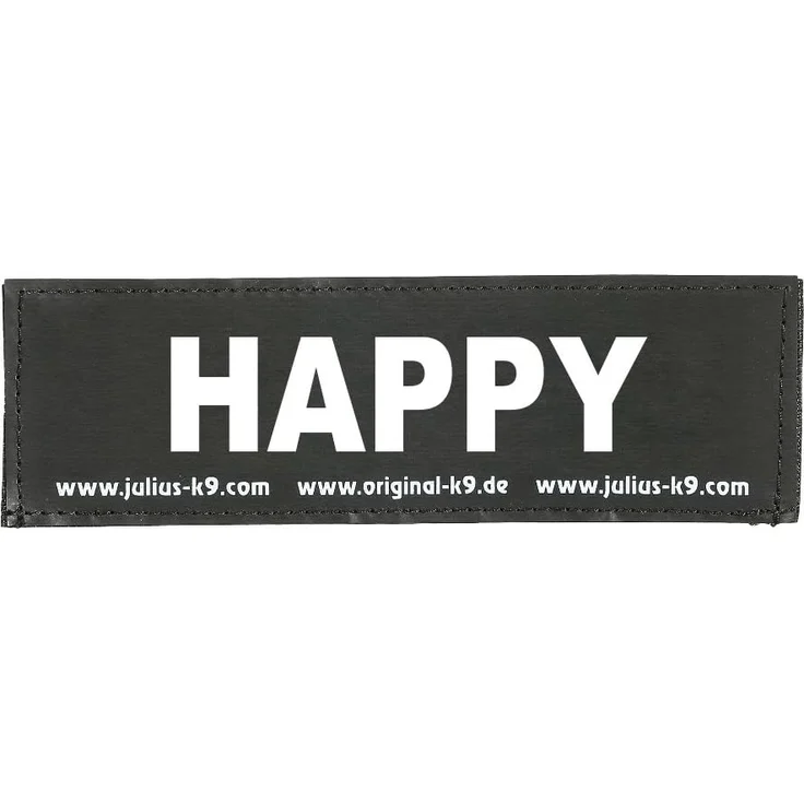 Julius-K9 Hunde-Powergeschirr 2 Klettsticker "Happy" – Bild 1