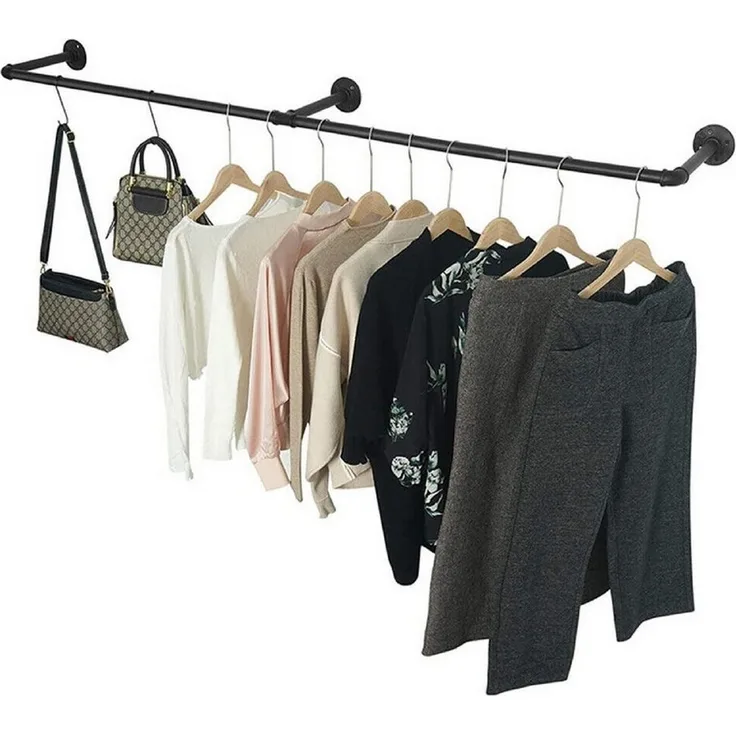 Youyijia Kleiderständer Clothes Rack for Wall 200 cm Pipe