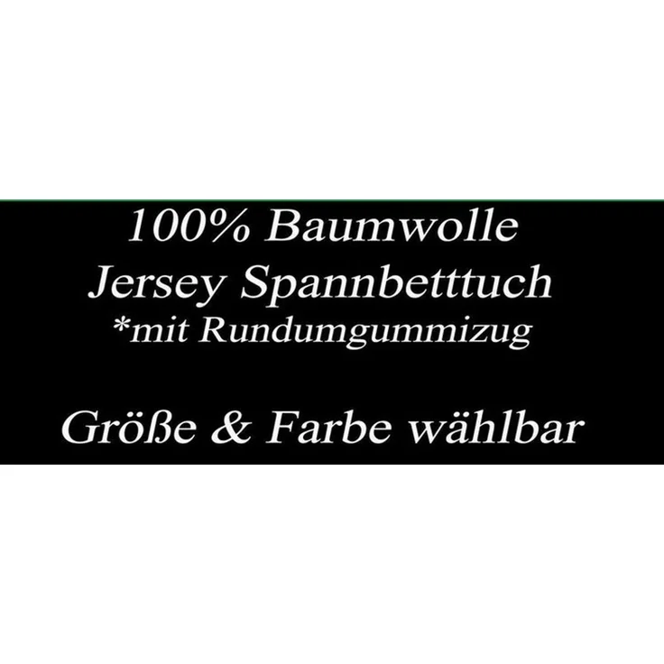 Visaggio Spannbettlaken Jersey Spannbetttuch aus 100% Baumwolle Bettlaken, Jersey, Gummizug: rundum, Spannbettlaken, Steghöhe 25 cm – Bild 2
