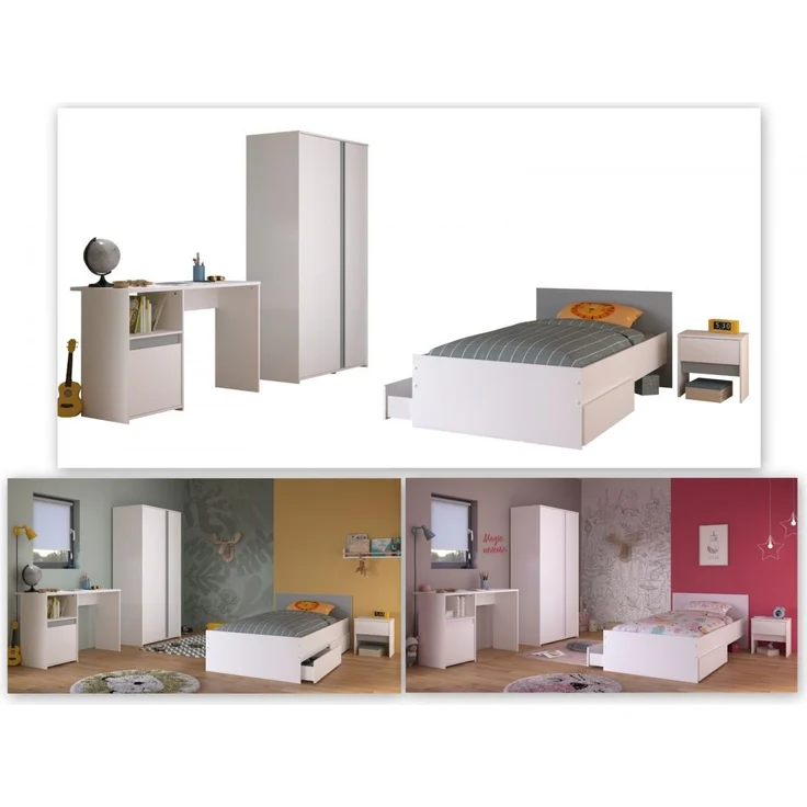 Parisot Kinderzimmer und Jugendzimmer Pirouette in weiß Set 4-tlg. – Bild 5