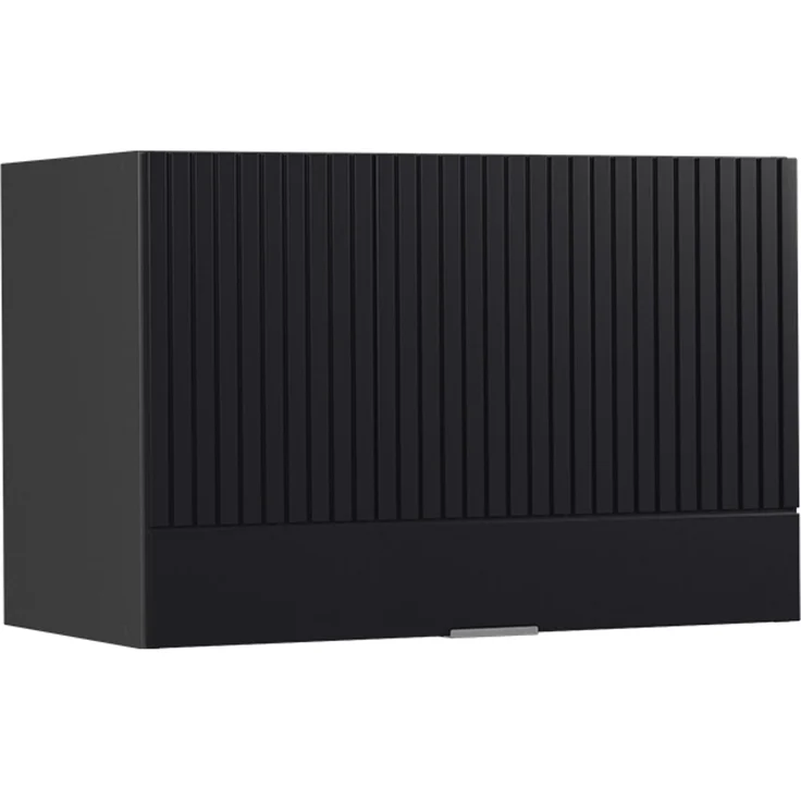 Hängeschrank Fame-Line Schwarz gestreift 60 cm Flach Vicco – Bild 1