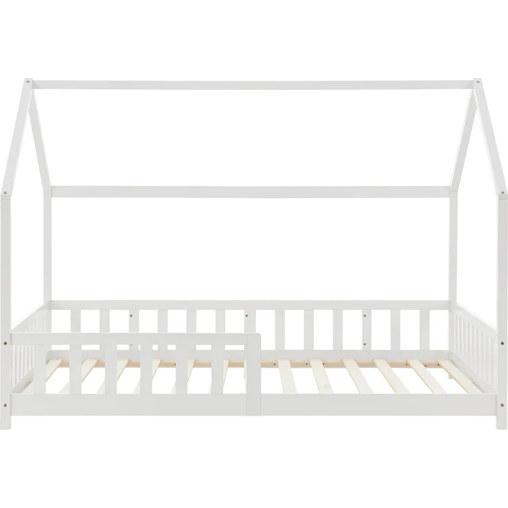Hausbett Hesel, Kinderbett und Lattenrost, Weiß, 90x200 cm – Bild 4