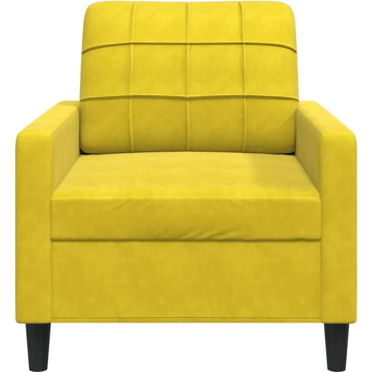 vidaXL Sessel Gelb 60 cm Samt 4007610 – Bild 3