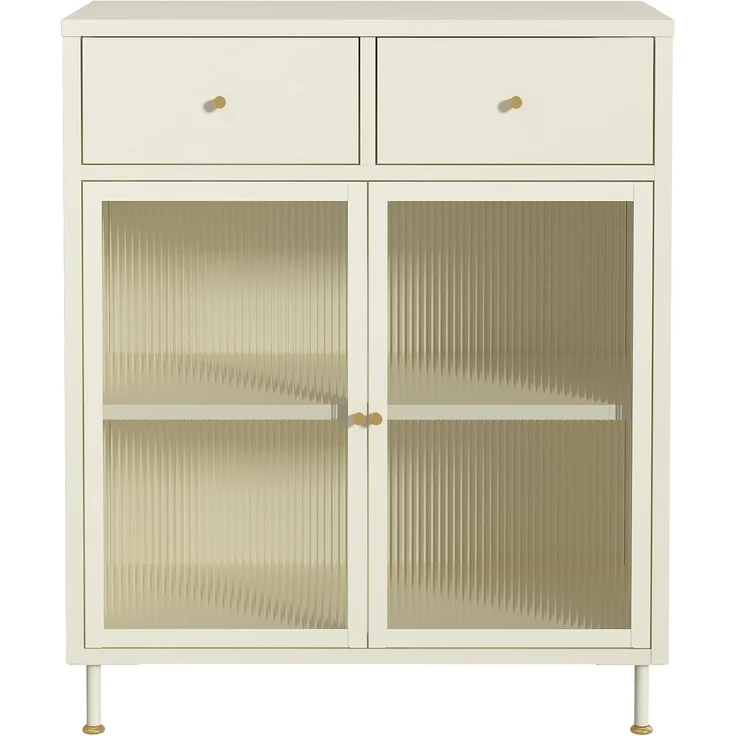 Sideboard Lindau Stahl 97x80x40 cm Cremeweiß [en. casa] – Bild 8