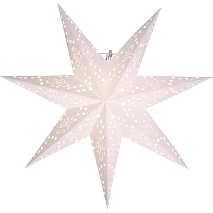 Star Romantic Papierstern, Papier, weiß – Bild 1